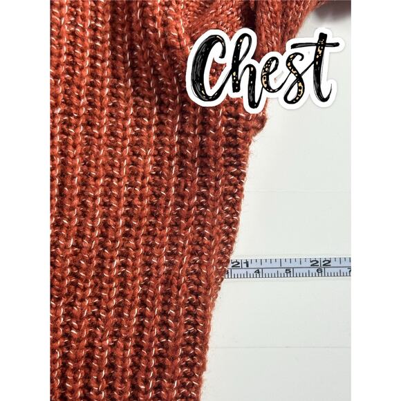 Market & Spruce Rust Button Front Cardigan Sweater Women’s Large Soft Knit - Picture 15 of 16